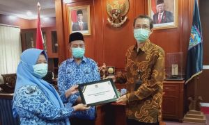 Bupati Merangin Raih Penghargaan KPTW,  Mashuri Apresiasi Kineja DPKAD