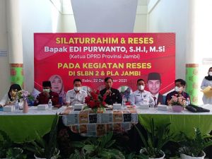 Reses di SLBN 2 dan PLA Jambi, Edi Purwanto: Perda Disabilitas Agar Fasilitas Umum Ramah Difabel