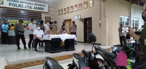 Polresta Jambi Ringkus Pelaku Curanmor Bersenpi, hingga Dihadiahi Timah Panas