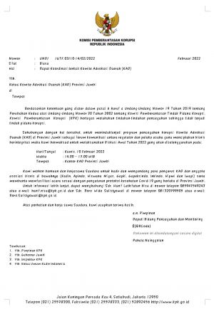 KAD Jambi Siap Laksanakan Rakor dengan KPK 