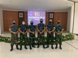 Kapenrem 042/Gapu Ikuti Rakernis Penerangan TNI AD Tahun 2022