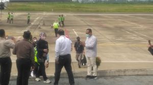 Direktur Pertamina Tiba di Bandara Jambi
