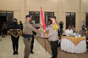Kapolda Jambi Sambut Kepulangan Sat Brimob dari BKO Madago Raya Sulteng