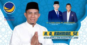 Nasdem Berbagi di Kenali Asam Bawah, Ketua Bappilu Rahman: Semoga Bermanfaat bagi Sesama 