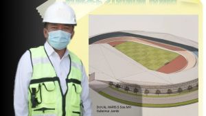 Al Haris Pamerkan Konsep Pembangunan Stadion Beratap Lacak Jambi