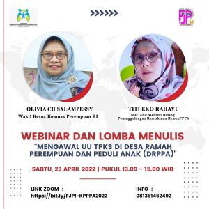 Webinar Mengawal UU TPKS di Desa Ramah Perempuan dan Peduli Anak, Ini Isu yang Dibahas