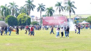 Polda Jambi Redam Unras Memanas di Lapangan Kantor Gubernur