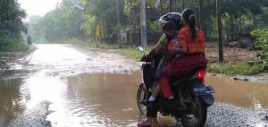 Akses Jalan di Pematang Gajah Muaro Jambi Menuju ke Kota Diperbaiki Tahun Ini