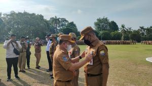 Inspektorat Gelar Penyematan Pin Tolak Gratifikasi, Gubernur Jambi: ASN Jangan Aneh-aneh 