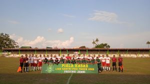 Haris Buka Pertandingan Sepakbola Piala Kasad Liga Santri PSSI Tahun 2022