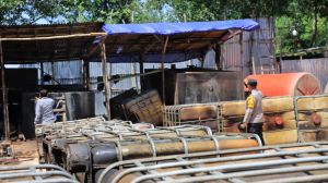 Operasi Penertiban, Ditreskrimsus Polda Jambi Temukan 23 Gudang Minyak Ilegal
