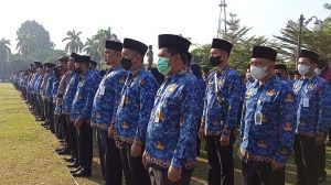 Upacara Peringatan HUT RI ke-77, ASN Pemprov Jambi Kenakan Batik Kopri Baru