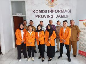 5 Mahasiswa FH UNJA Magang di Komisi Informasi Provinsi Jambi
