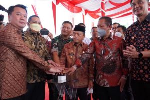 Haris Resmikan Proyek Pembangunan Jalan Khusus Angkutan Batu Bara 