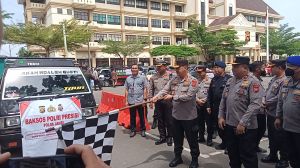 Kapolda Jambi Lepas Baksos Presisi, Bagikan 1.600 Peket Sembako 