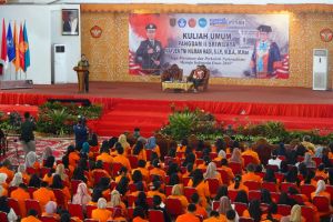 Kuliah Umum Pangdam II/Sriwijaya Sampaikan Tiga Hal Penting Bagi 1200 Mahasiswa UNJA