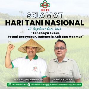 Hari Tani Nasional 2022, SAH Tegaskan Petani Sebagai Penyangga Tatanan Negara Indonesia
