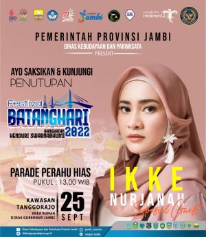 Jangan Lewatkan  Penampilan  Ikke Nurjanah Besok di Penutupan Festival Batanghari 2022
