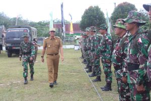 Apresiasi TMMD di Desa Kembang Seri Baru, Bupati Fadhil: Membangun Desa dan Mensejahtrakan Warga
