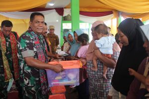Program Ketahanan Pangan Program TMMD, 1500 Bibit Ikan Dibagikan ke Masyarakat