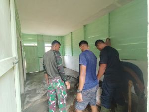 Hari Libur, Satgas TMMD Tempat Bekerja Selesaikan Pembangunan RTLH