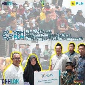PLN UPDK Jambi Salurkan Beasiswa untuk Warga di Sekitar Pembangkit