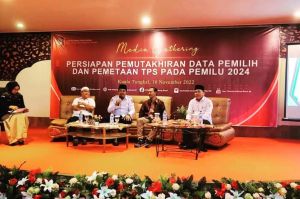 Bupati Hadiri Media Gathering Pemutakhiran Data Pemilih dan Pemetaan TPS 