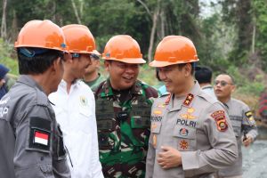 Kapolda Jambi Bersama Pangdam II/Sriwijaya Tinjau Kawasan Karhutla Via Udara