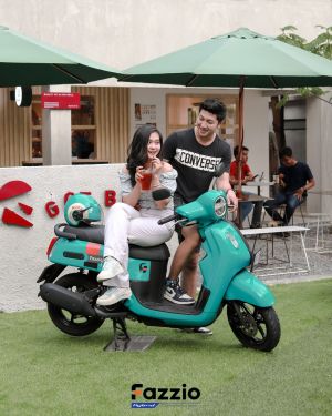 Hijau Tosca, Yamaha Fazzio Neo Cyan Banyak Diminati Warga Jambi 