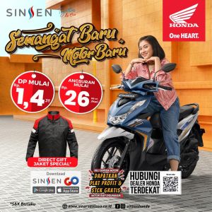 Semangat Baru Motor Baru, Sinsen Berikan Beragam Promo Menarik 