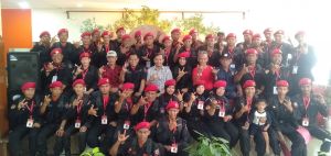 Edi Bangga, Satgas dari Jambi Bawa Baki Dihadapan 2 Presiden RI Saat HUT PDI-P ke-50 