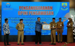Standar Pelayanan Publik Pemkab Tebo Tertinggi dari 11 Kab/Kota se Provinsi Jambi 
