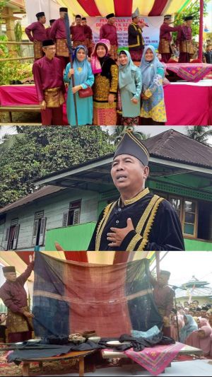 Kepala Rio di Desa Teluk Kecimbung Dilantik Secara Adat