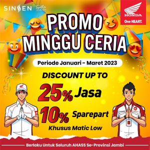 Khusus Hari Minggu, Dapatkan Diskon Servis 25 Persen di AHASS
