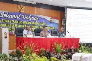 Kapolda Sambut Kunjungan Lemhanas RI di Mapolda Jambi