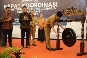 Buka Rakor GTRA, Sani Sebut Pemprov Jambi Fokus Selesaikan Sangketa dan Konflik Lahan