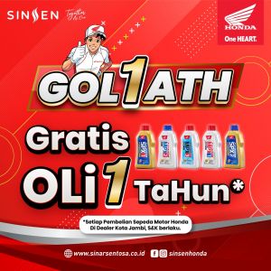 Beli Motor Honda, Dapatkan Gratis Ganti Oli dan Servis 1 tahun Perawatan