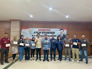 Tebar Rasa Peduli Sesama Warga, SAH Sosialiasi 4 Pilar Kebangsaan