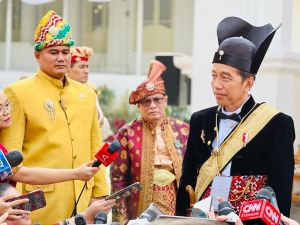 Presiden Jokowi Kenakan Pakaian Khas Kesunanan Surakarta pada HUT Ke-78 RI