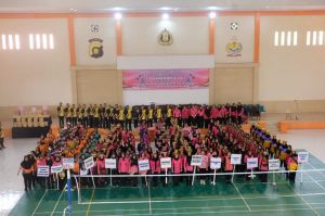 Sambut HKGB ke-71, Kapolda Jambi Olahraga Bareng Bersama Bhayangkari