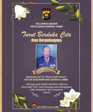 Mertua Kapolda Jambi Meninggal Dunia, Sore Ini akan Dimakamkan
