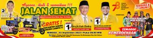 Ayo Ikuti Jalan Sehat Bersama Andi Fitra, Banyak Hadiah dari Kulkas Hingga Sepeda Listrik