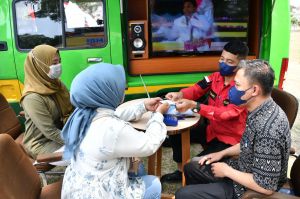 Kejati Jambi Berikan Pelayanan Hukum Gratis di Pameran Roadshow Bus KPK 