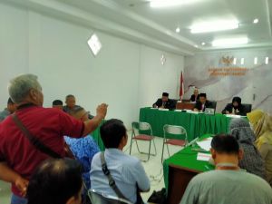 Sidang II Sengketa Informasi di KI Jambi, BPN Tanjabtim dan Pemohon Hadirkan Dua Saksi
