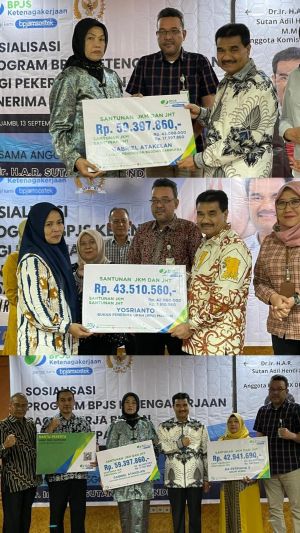 Alhamdulillah, SAH Serahkan Santunan BPJS Ketenagakerjaan kepada Ahli Waris Tenaga Kerja