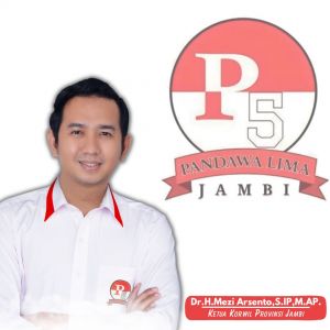 Mezi Arsento Nahkodai Pandawa 5 Jambi Relawan Pemenangan Prabowo-Gibran 