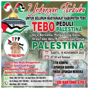 Tebo Peduli Palestina, Ayo Ramaikan