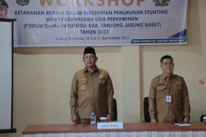 Wabup Hairan Buka Workshop Ketahanan Remaja dalam Percepatan Penurunan Stunting