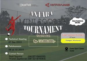Pererat Silaturahim Insan Pers, ANTARA Jambi Gelar Turnamen Mini Soccer