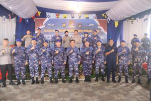 Hadiri HUT Polairud, Kapolda Jambi Pesankan Jaga  Keamanan Wilayah Perairan Jambi